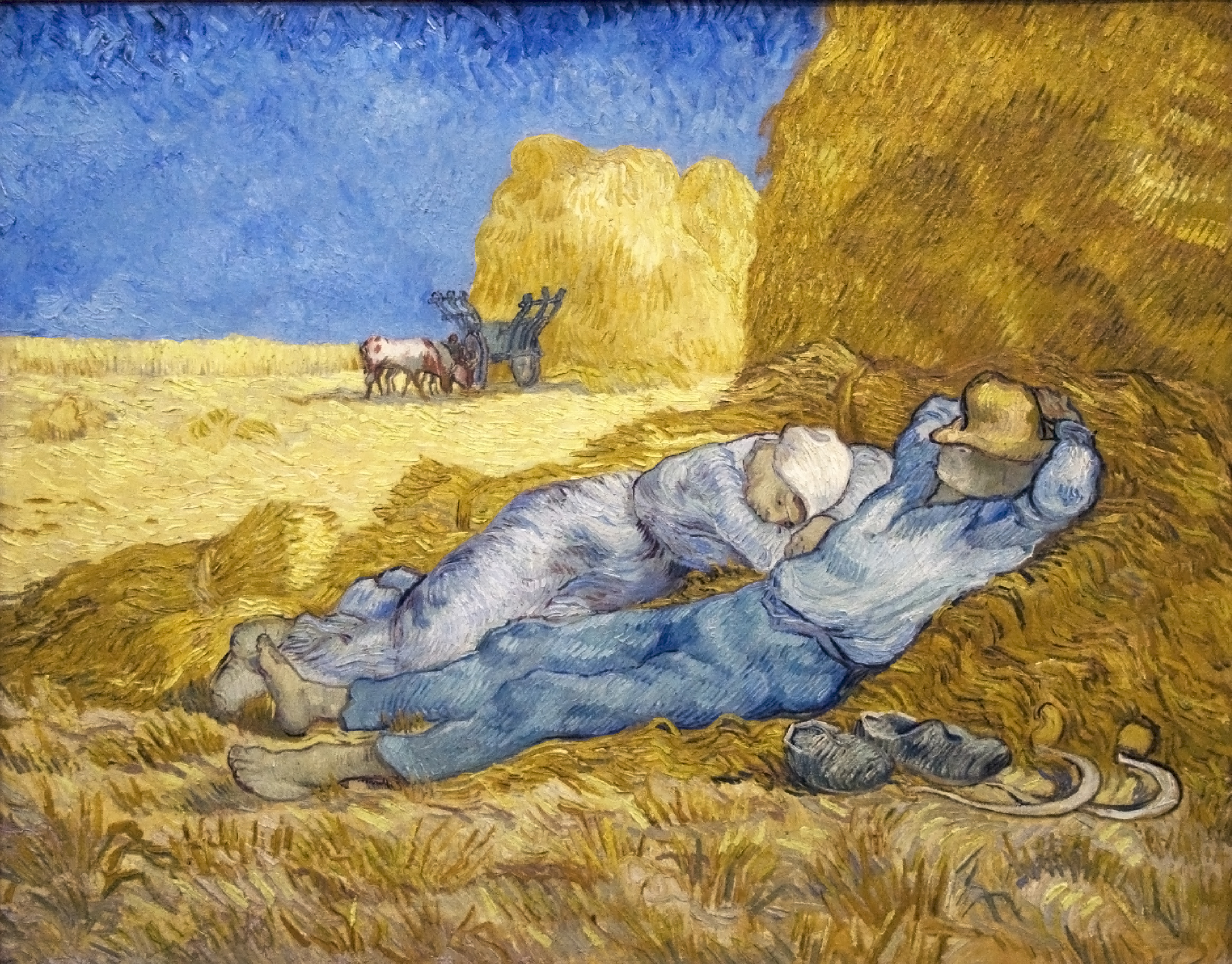Noon: Rest from Work after Jean-Francois Millet 1890